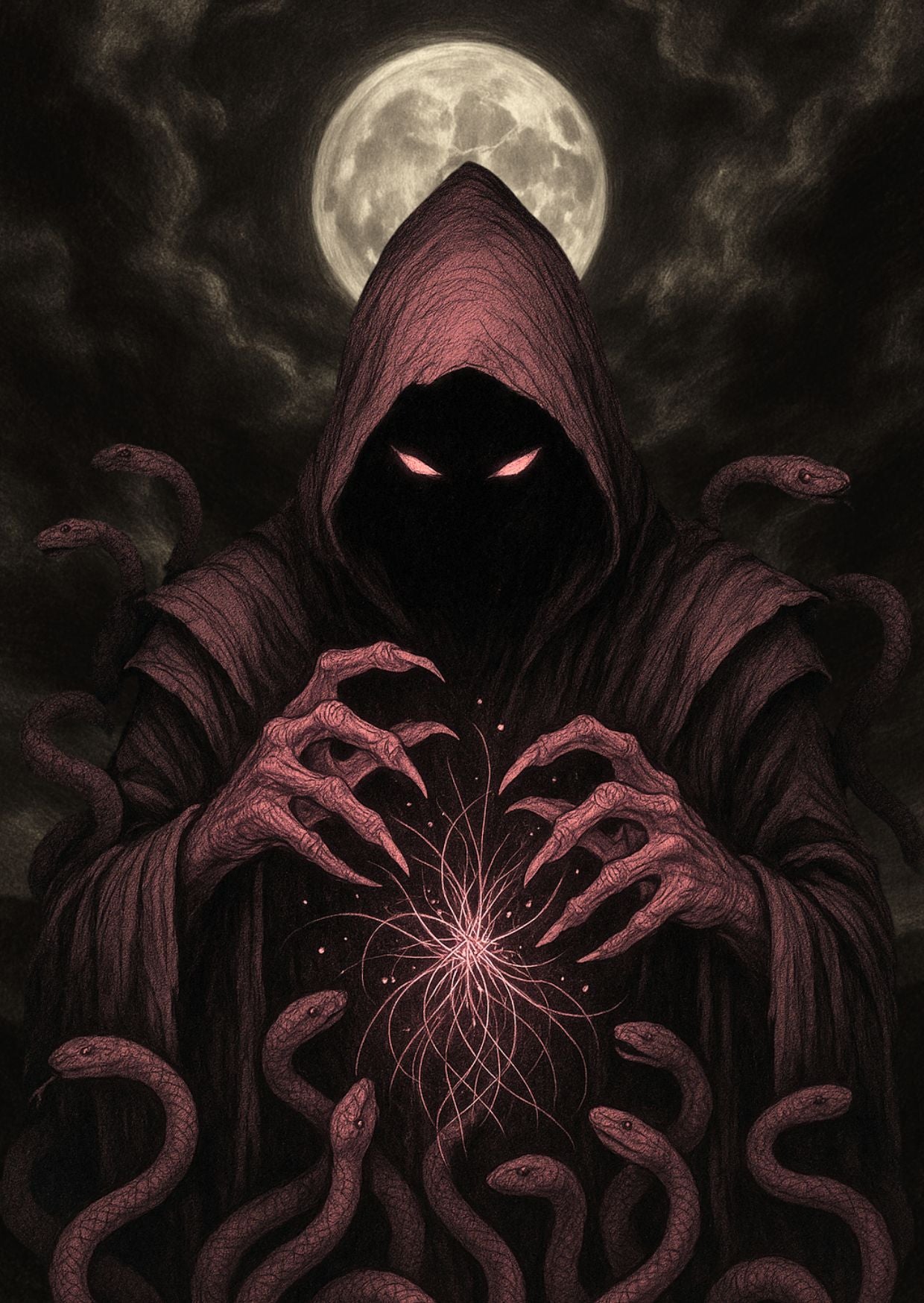 The illustration Malazhiim full moon